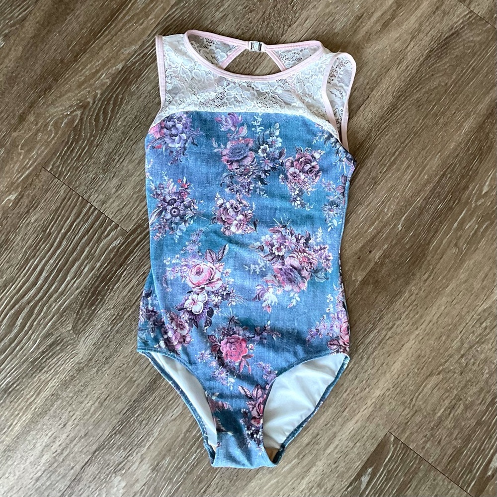 Denim Print Elevé Leotard S